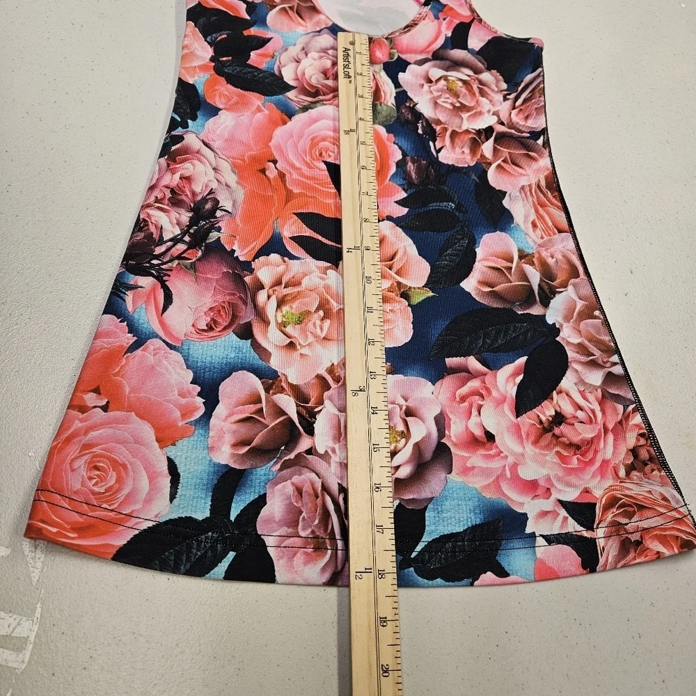 Lululemon Cool Racerback Tank Top Secret Garden Floral Running Yoga Size M EUC